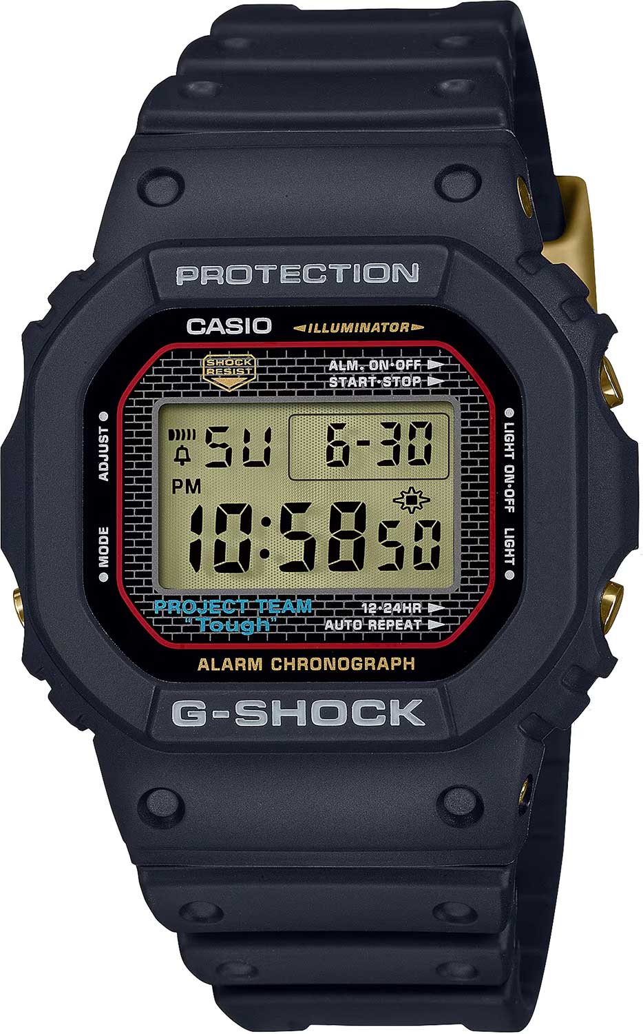 Японские наручные часы Casio G-SHOCK DW-5040PG-1 с хронографом