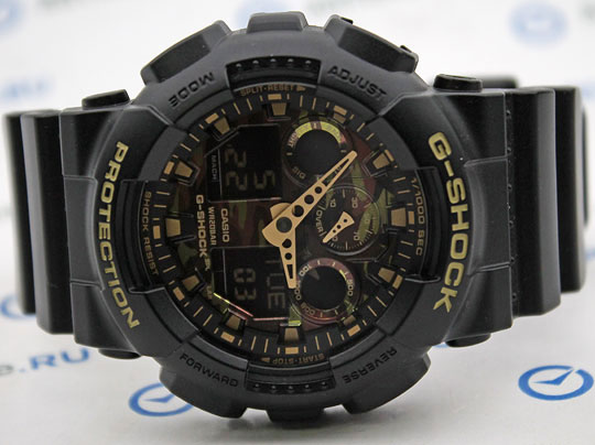 Японские наручные часы Casio G-SHOCK GA-100CF-1A9 с хронографом