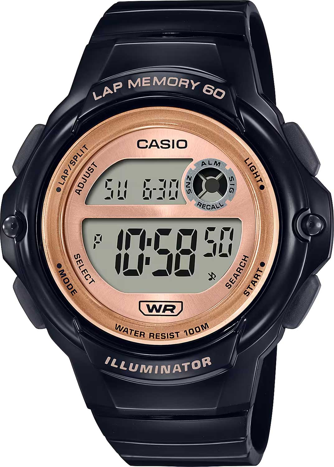 Японские наручные часы Casio Collection LWS-1200H-1A с хронографом