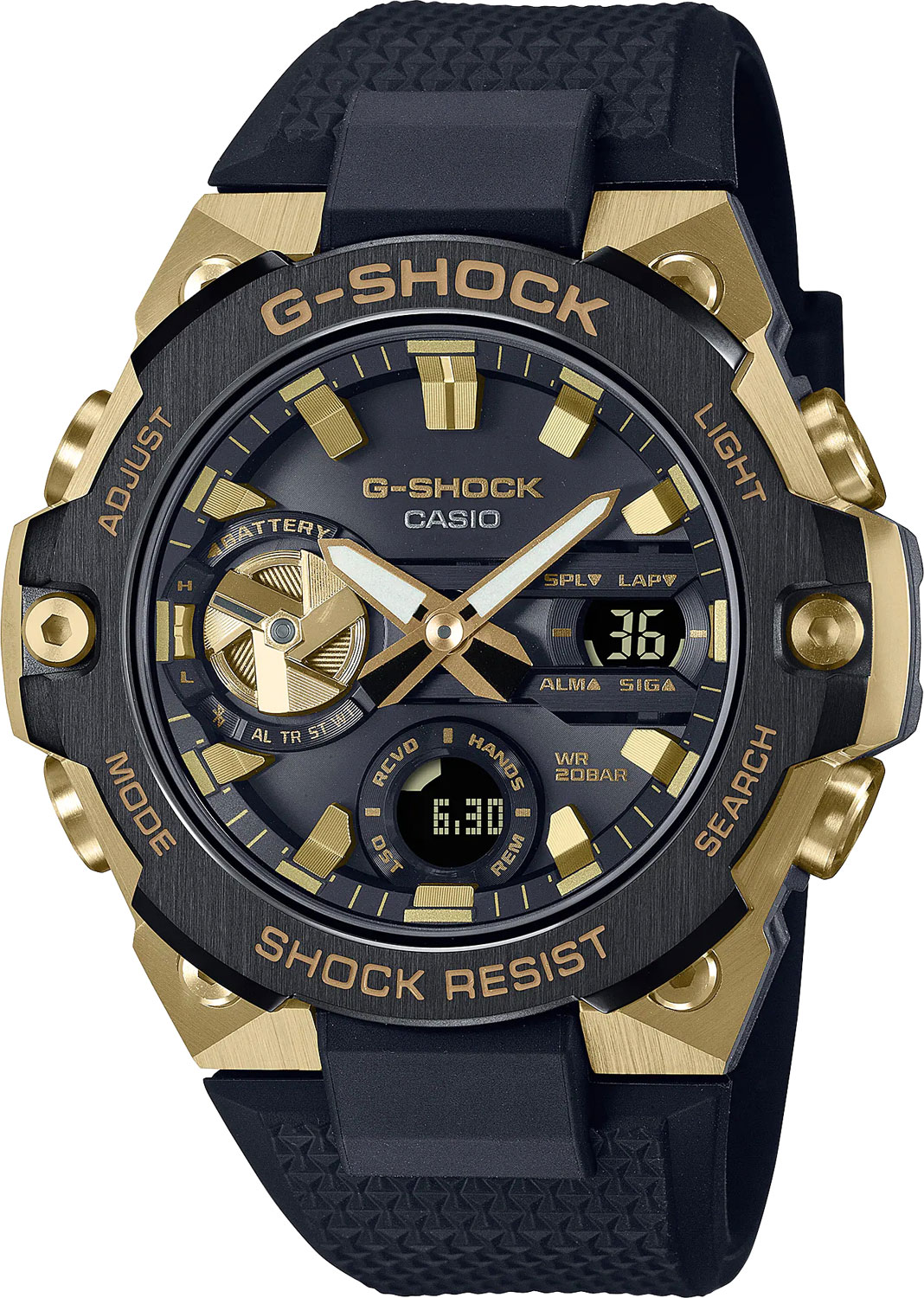 Японские наручные часы Casio G-SHOCK GST-B400GB-1A9 с хронографом