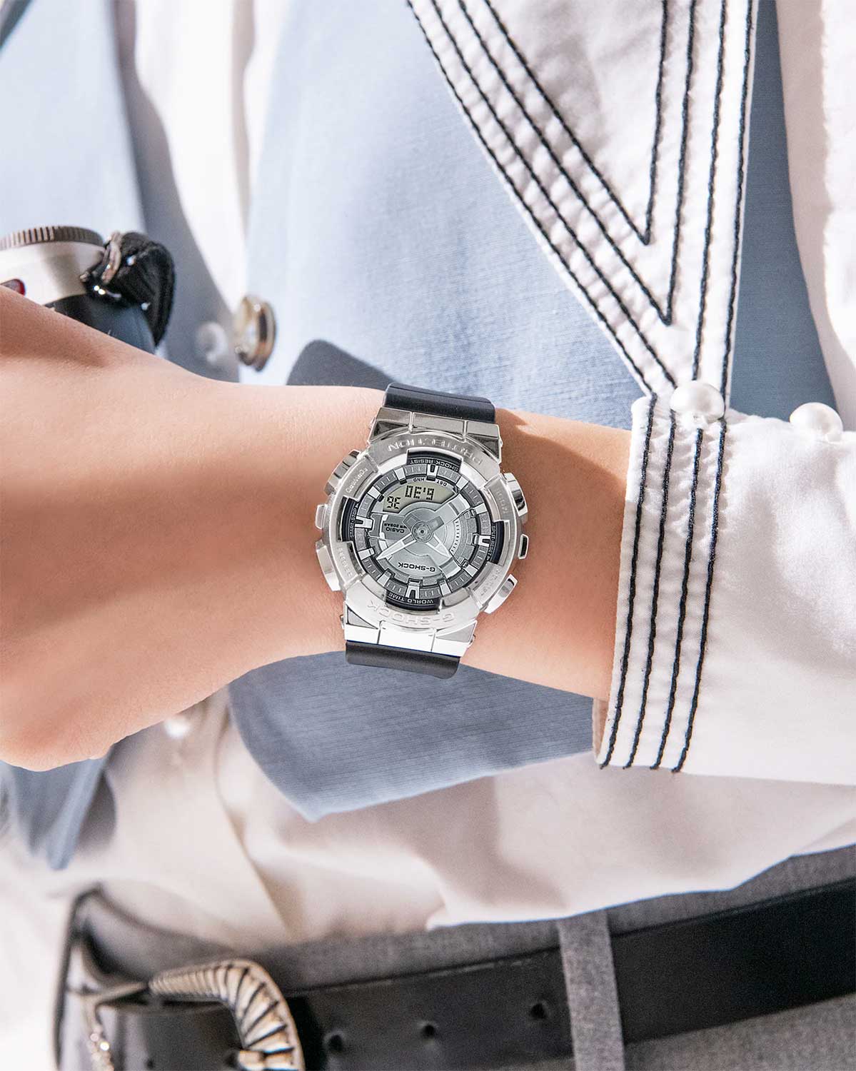 Японские наручные часы Casio G-SHOCK GM-S110-1A с хронографом