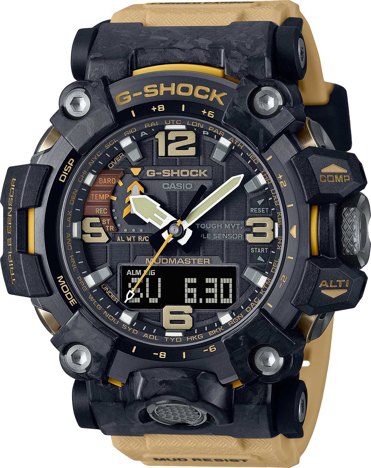 Японские наручные часы Casio G-SHOCK GWG-2000-1A5ER с хронографом