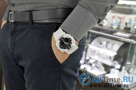 Японские наручные часы CASIO G-SHOCK GA-100B-7A