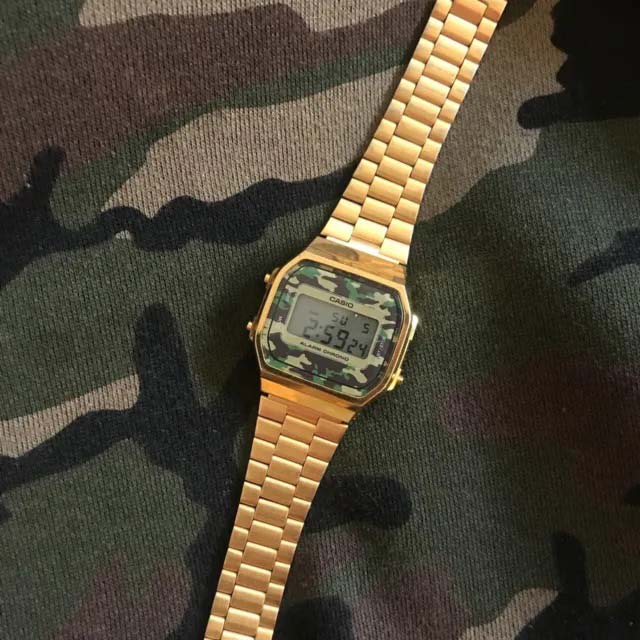 Японские наручные часы Casio Vintage A-168WEGC-3E с хронографом