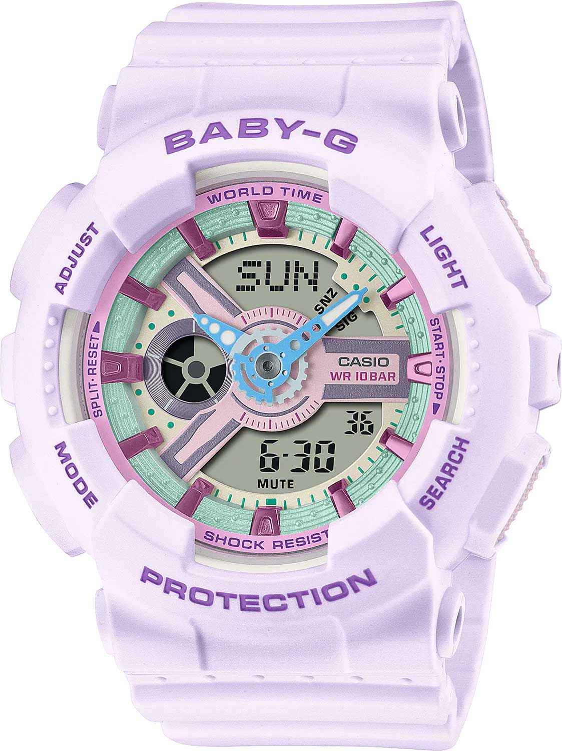 Японские наручные часы Casio Baby-G BA-110XPM-6A с хронографом