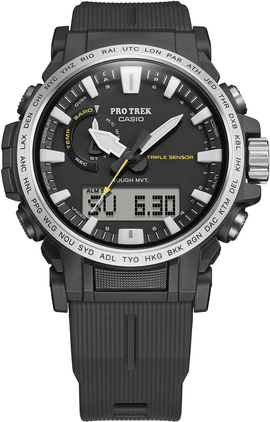 Японские наручные часы Casio Pro Trek PRW-61-1AER с хронографом