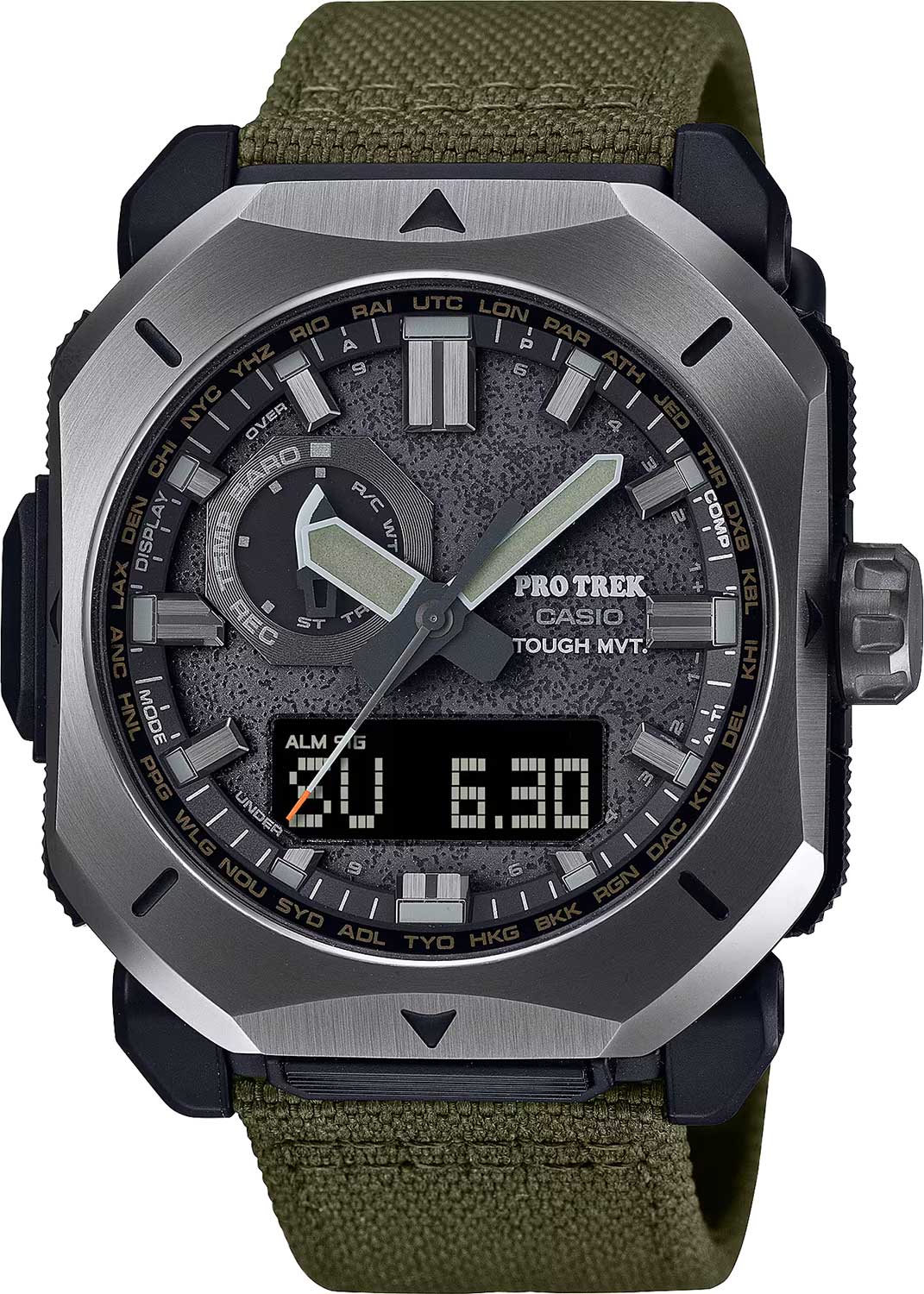 Японские наручные часы Casio Pro Trek PRW-6900YB-3 с хронографом