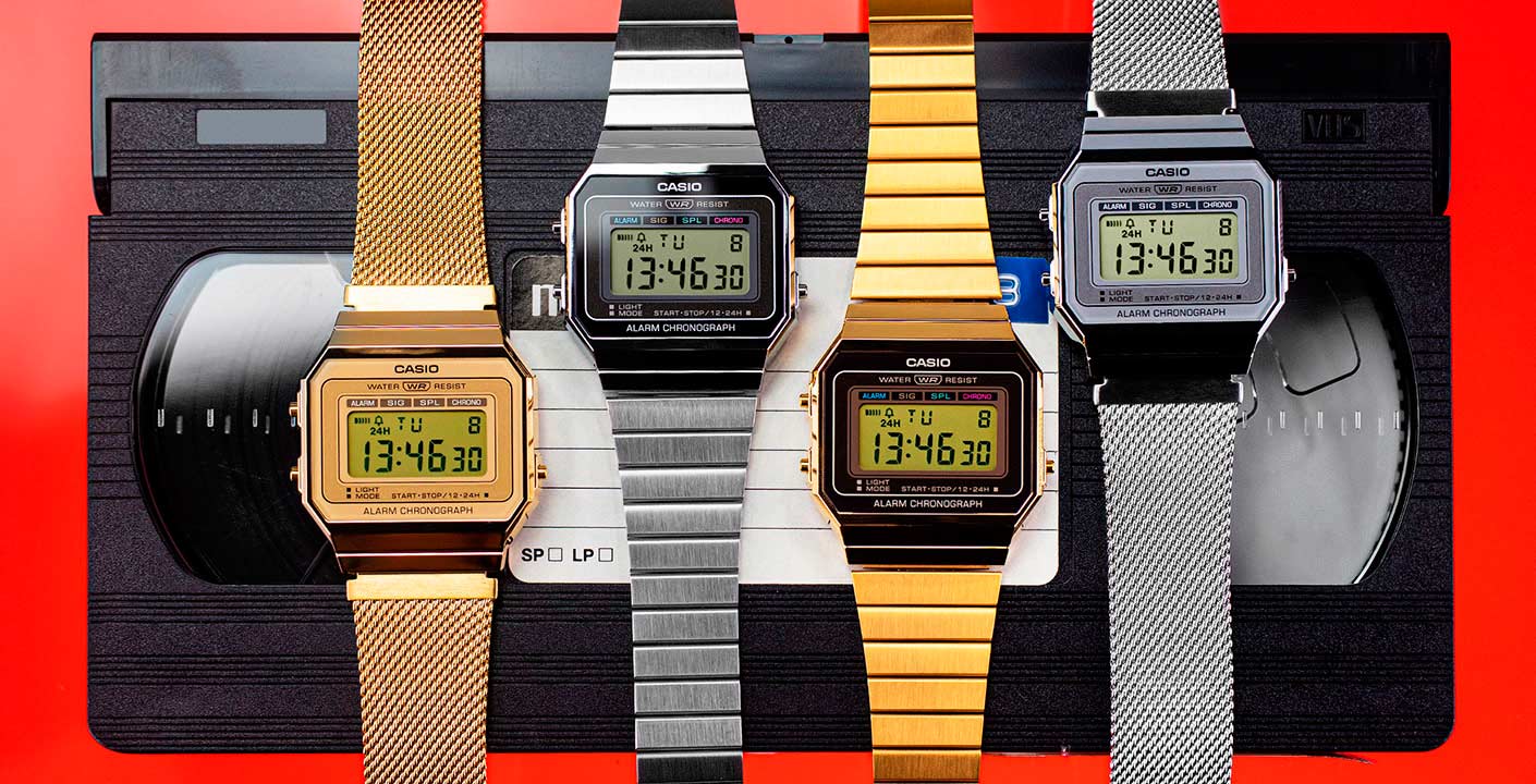 Японские наручные часы Casio Vintage A700WEG-9AEF с хронографом