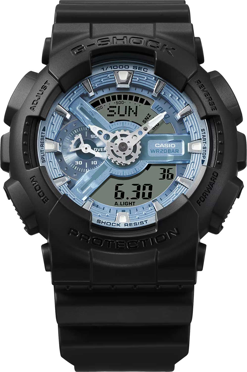 Японские наручные часы Casio G-SHOCK GA-110CD-1A2 с хронографом