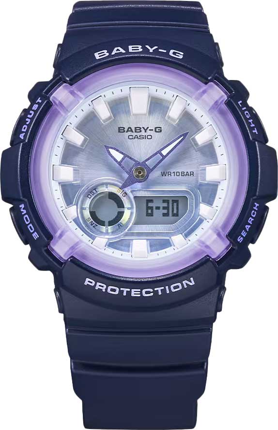 Японские наручные часы Casio Baby-G BGA-280DR-2A с хронографом