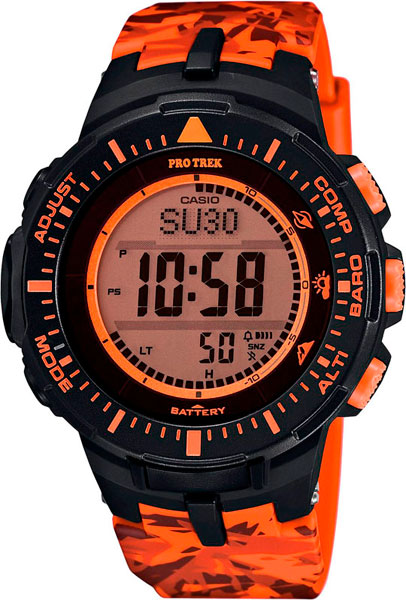 Японские наручные часы Casio Pro Trek PRG-300CM-4E с хронографом