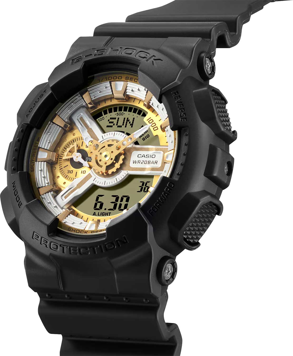 Японские наручные часы Casio G-SHOCK GA-110CD-1A9 с хронографом