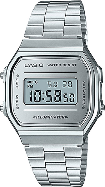 Японские наручные часы Casio Vintage A-168WEM-7E с хронографом