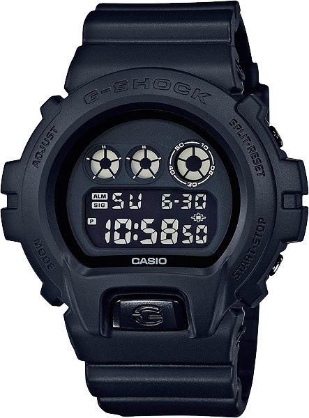 Японские наручные часы Casio G-SHOCK DW-6900BB-1E с хронографом