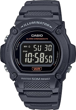 Японские наручные часы Casio Collection W-219H-8BVEF с хронографом