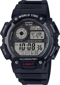 Японские наручные часы Casio Illuminator AE-1400WH-1A с хронографом