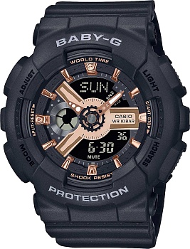 Японские наручные часы Casio Baby-G BA-110XRG-1A с хронографом