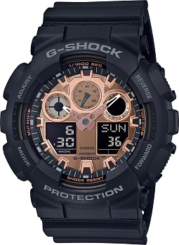 Японские наручные часы Casio G-SHOCK GA-100MMC-1AER с хронографом