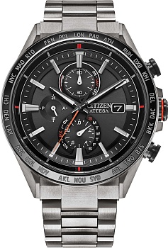 Японские титановые наручные часы Citizen AT8189-61E с хронографом