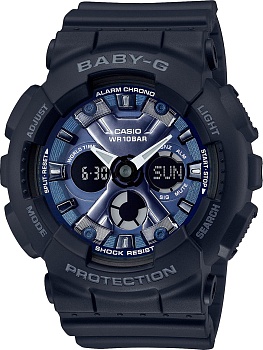 Японские наручные часы Casio Baby-G BA-130-1A2ER с хронографом