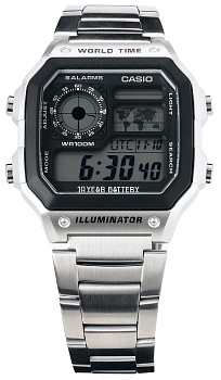 Японские наручные часы Casio Illuminator AE-1200WHD-1A с хронографом