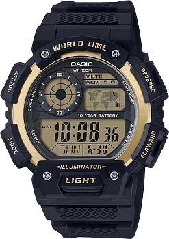 Японские наручные часы Casio Illuminator AE-1400WH-9A с хронографом