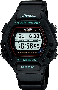 Японские наручные часы Casio Collection DW-290-1V с хронографом