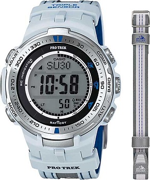 Японские наручные часы Casio Pro Trek PRW-3000G-7 с хронографом