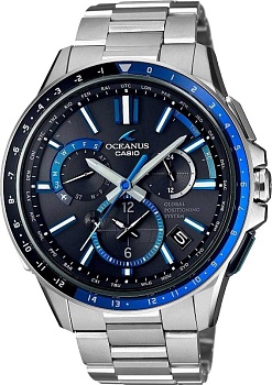 Японские титановые наручные часы Casio Oceanus OCW-G1100-1A с хронографом