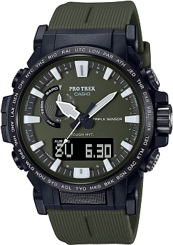 Японские наручные часы Casio Pro Trek PRW-61Y-3ER с хронографом
