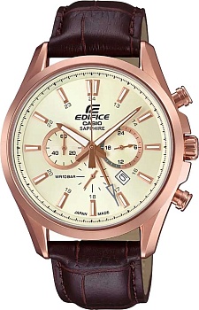 Японские наручные часы Casio Edifice EFB-504JGL-7A с хронографом