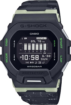 Японские спортивные наручные часы Casio G-SHOCK GBD-200LM-1E с хронографом