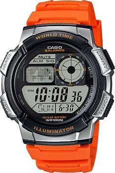 Японские наручные часы Casio Illuminator AE-1000W-4B с хронографом