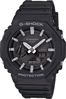 Японские наручные часы Casio G-SHOCK GA-2100-1AER с хронографом