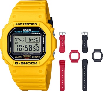Японские наручные часы Casio G-SHOCK DWE-5600R-9ER с хронографом