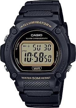 Японские наручные часы Casio Collection W-219H-1A2VEF с хронографом