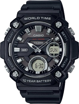 Японские наручные часы Casio Collection AEQ-120W-1A с хронографом