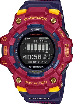 Японские спортивные наручные часы Casio G-SHOCK GBD-100BAR-4E с хронографом