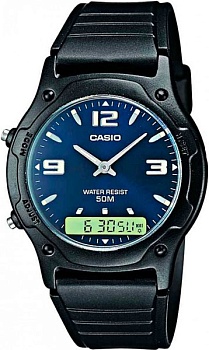 Японские наручные часы Casio Collection AW-49HE-2AVEG с хронографом