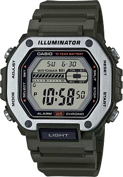 Японские наручные часы Casio Collection MWD-110H-3A с хронографом