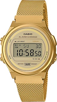 Японские наручные часы Casio Vintage A171WEMG-9AEF с хронографом