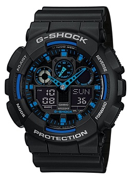 Японские наручные часы CASIO G-SHOCK GA-100-1A2
