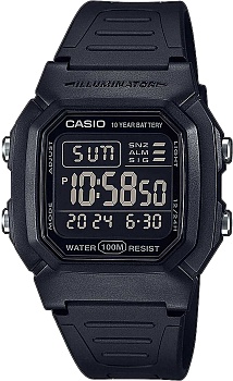 Японские наручные часы Casio Collection W-800H-1BVES с хронографом