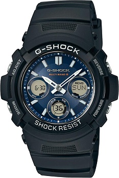 Японские наручные часы Casio G-SHOCK AWG-M100SB-2A с хронографом