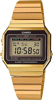 Японские наручные часы Casio Vintage A700WEG-9AEF с хронографом