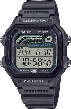 Японские наручные часы Casio Collection WS-1600H-8A с хронографом