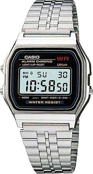 Японские наручные часы Casio Vintage A159W-N1 с хронографом