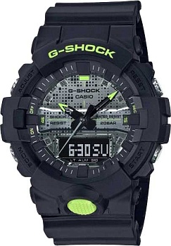 Японские наручные часы Casio G-SHOCK GA-800DC-1A с хронографом