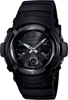 Японские наручные часы Casio G-SHOCK AWG-M100B-1A с хронографом