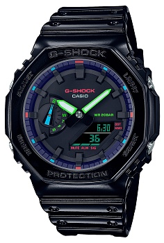 Японские наручные часы CASIO G-SHOCK GA-2100RGB-1A